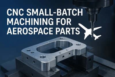 CNC small-batch machining of aerospace parts - precision-milled aluminum component under a CNC milling machine spindle, showcasing high-accuracy aerospace manufacturing. CNC small-batch machining of aerospace parts - precision-milled aluminum component under a CNC milling machine spindle, showcasing high-accuracy aerospace manufacturing.